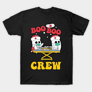 Boo Boo Crew Nurse Shirts Halloween Nurse Shirts for Women T-Shirt